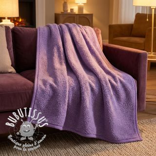 Fleece TEDDY DOUBLE SIDED lilac