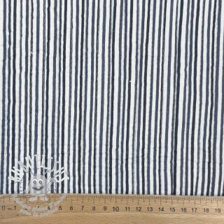 Tissu coton QUILT Gange gris