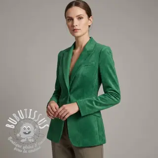 Suede stretch SCUBA dark green