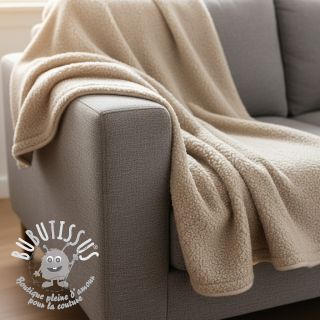 Fleece TEDDY DOUBLE SIDED beige