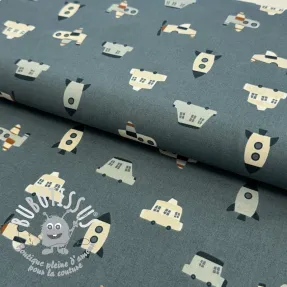 Tissu coton Vehicles petrol
