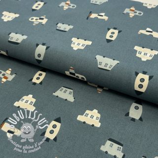 Tissu coton Vehicles petrol