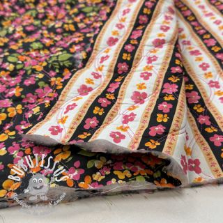 Tissu coton VOILE STEPPED Ophelia flower digital print