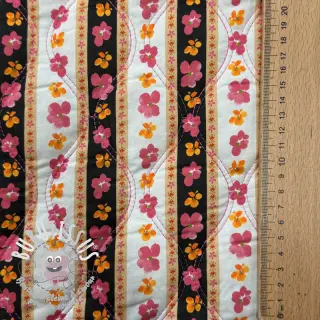 Tissu coton VOILE STEPPED Ophelia flower digital print