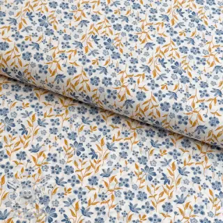 Tissu coton Fine flowers blue