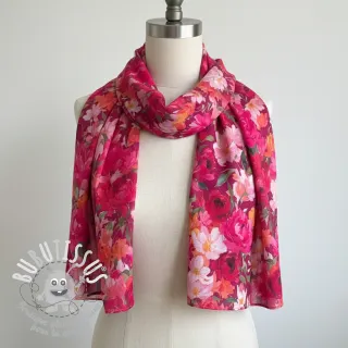 Tissu coton VOILE Tanja flowers digital print