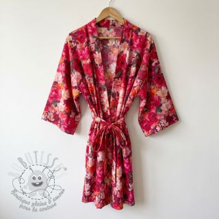 Tissu coton VOILE Tanja flowers digital print