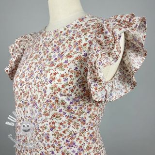 Tissu coton Simie flowers offwhite digital print