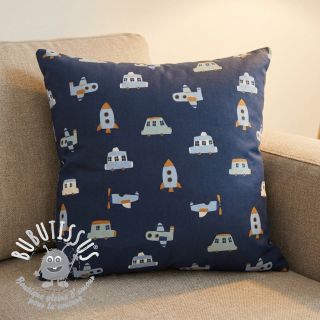 Tissu coton Vehicles navy