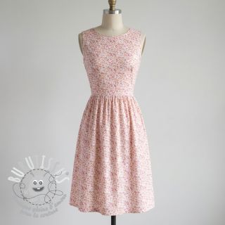 Tissu coton Fine flowers pink