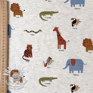 Jersey Safari melange light grey