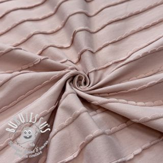 Jersey RUFFLES powder pink