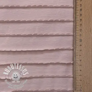 Jersey RUFFLES powder pink