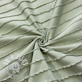 Jersey RUFFLES sage