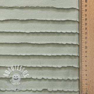 Jersey RUFFLES sage