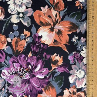 Sweat Flower Luna navy digital print