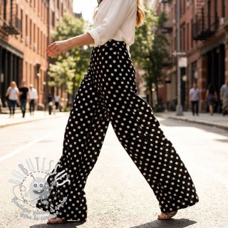 Viscose RADIANCE Polka dot black