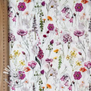 Tissu coton VOILE Emily flowers digital print