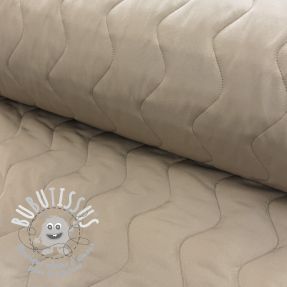 Tissu matelassé ZIG ZAG beige
