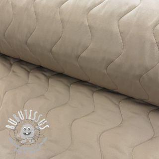 Tissu matelassé ZIG ZAG beige