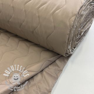 Tissu matelassé ZIG ZAG beige