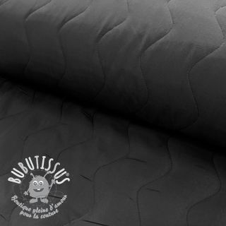Tissu matelassé ZIG ZAG black