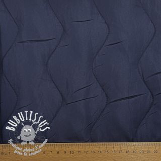 Tissu matelassé ZIG ZAG navy