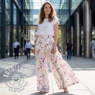 Tissu coton VOILE Emily flowers digital print