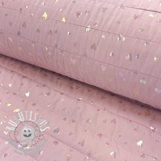 Tissu matelassé FOIL Hearts