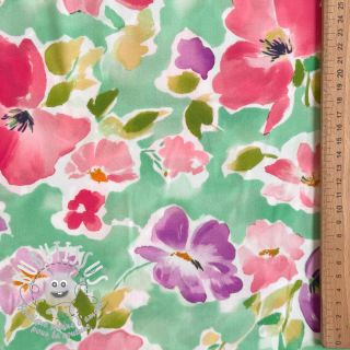 Viscose ECOVERO Flowers design B digital print