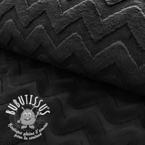 Fleece Abstract black
