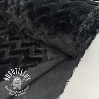Fleece Abstract black