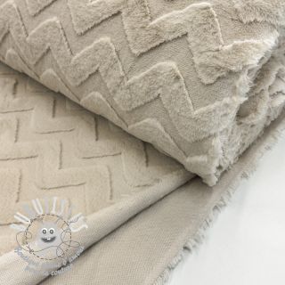 Fleece Abstract beige