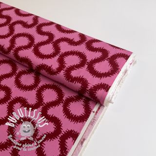 Viscose STRETCH Abstract pink
