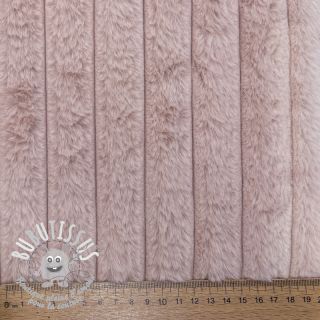 Fourrure Stripes Luxe old rose