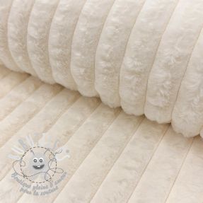 Fourrure Stripes Luxe ecru