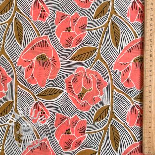 Tissu coton VOILE Timi flowers