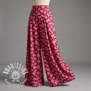 Viscose STRETCH Abstract pink