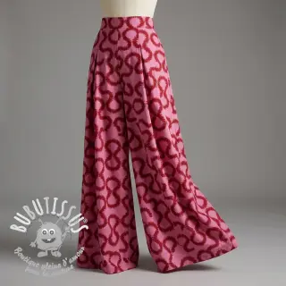 Viscose STRETCH Abstract pink