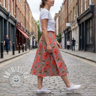 Tissu coton VOILE Timi flowers