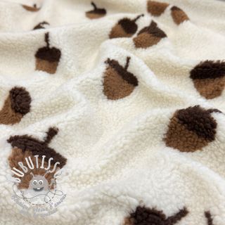 Tissu de manteau TEDDY JACQUARD Acorns