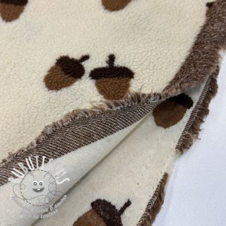 Tissu de manteau TEDDY JACQUARD Acorns