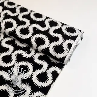Viscose STRETCH Abstract black