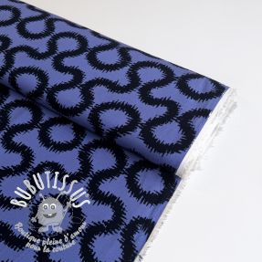 Viscose STRETCH Abstract blue