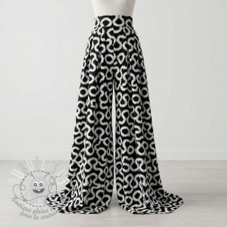 Viscose STRETCH Abstract black