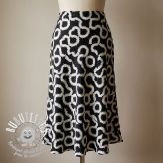 Viscose STRETCH Abstract black