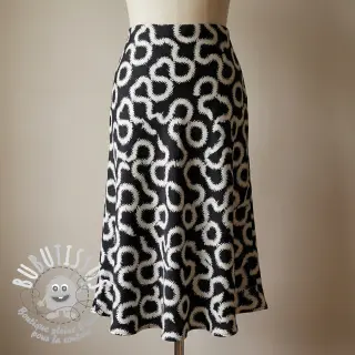 Viscose STRETCH Abstract black