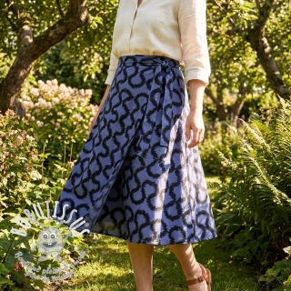 Viscose STRETCH Abstract blue