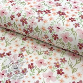 Tissu double gaze/mousseline Flowers Sisi digital print