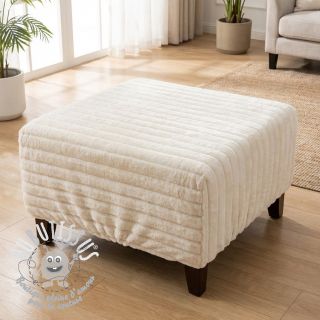 Fourrure Stripes Luxe ecru